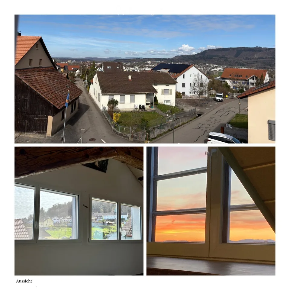 Stilvolle 4-Zi.-Maisonette, attraktiver Wohnbereich mit charaktervollen Altholzbalken