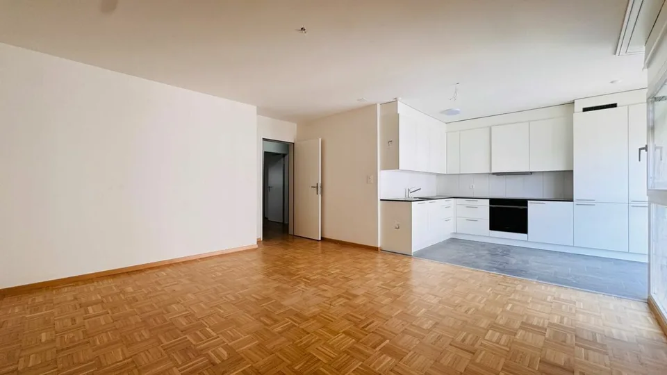 Schöne 3.5-Zimmer-Wohnung mit neuer Küche, neuem Bad, kleinem Balkon und Kellerabteil