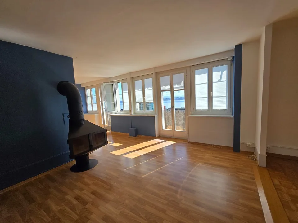 Großes Apartment mit Blick auf den See und die Alpen - Erster Nettomietzins kostenlos