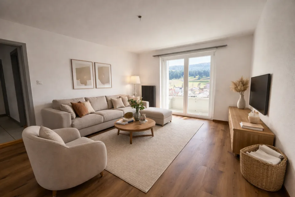 Tramelan, Joli appartement rénové de 4.5 pces au 2ème étage avec balcon