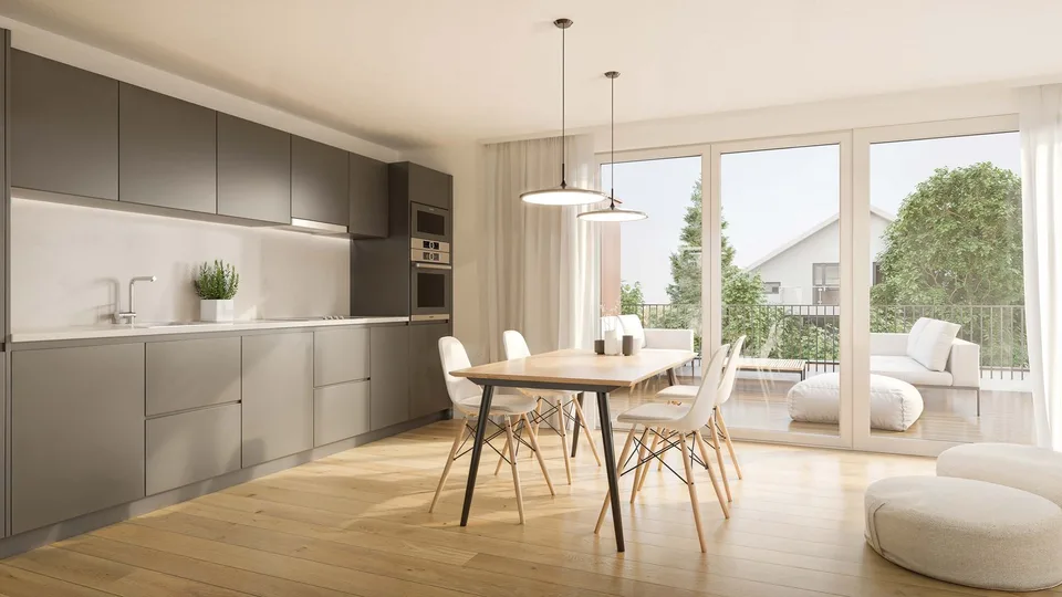 Erstvermietung! Moderne Attikawohnung mit 79m2 Sonnenplatz!