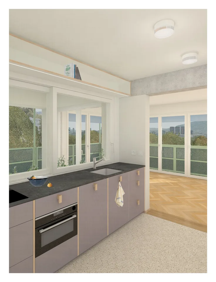 Vivre avec style et vue – appartement 2.5 pièces dans un lieu populaire à Zurich