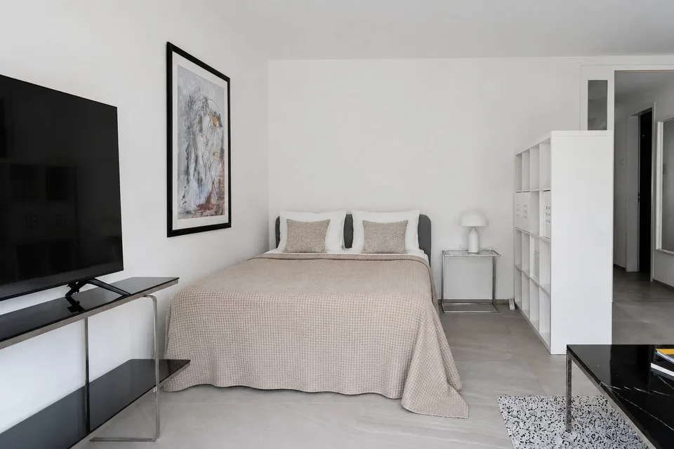 Grosszügiges, möbliertes Studio mit zwei Balkonen in Zürich Wiedikon – Foto 8 von 13