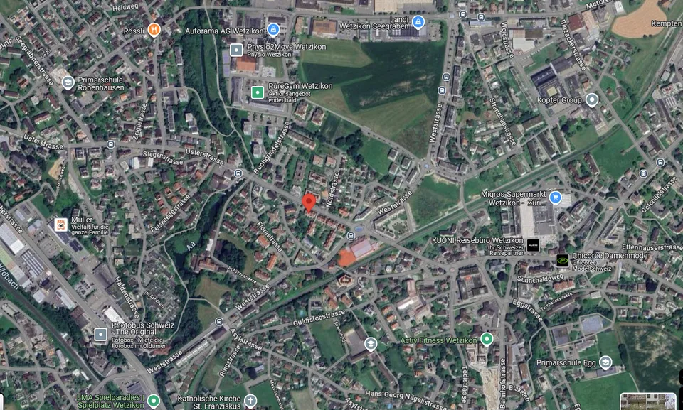 Parkplatz zur Miete in Wetzikon ZH – Usterstrasse 73