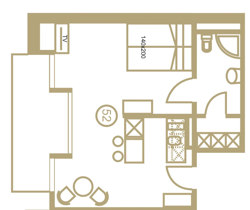 Möbliertes 1.5-Zimmer-Apartment mit Service im Herzen von Luzern – Foto 9 von 9