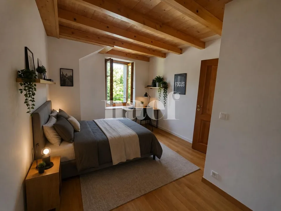 Porto della pace nel cuore del villaggio di Lully