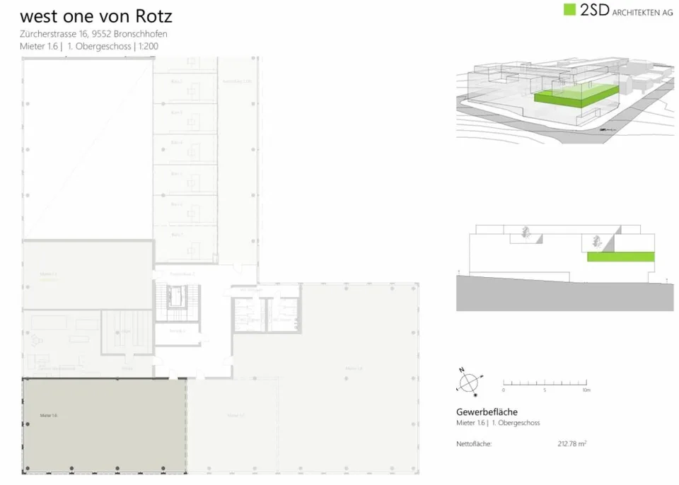 attraktive Gewerbeflächen west one