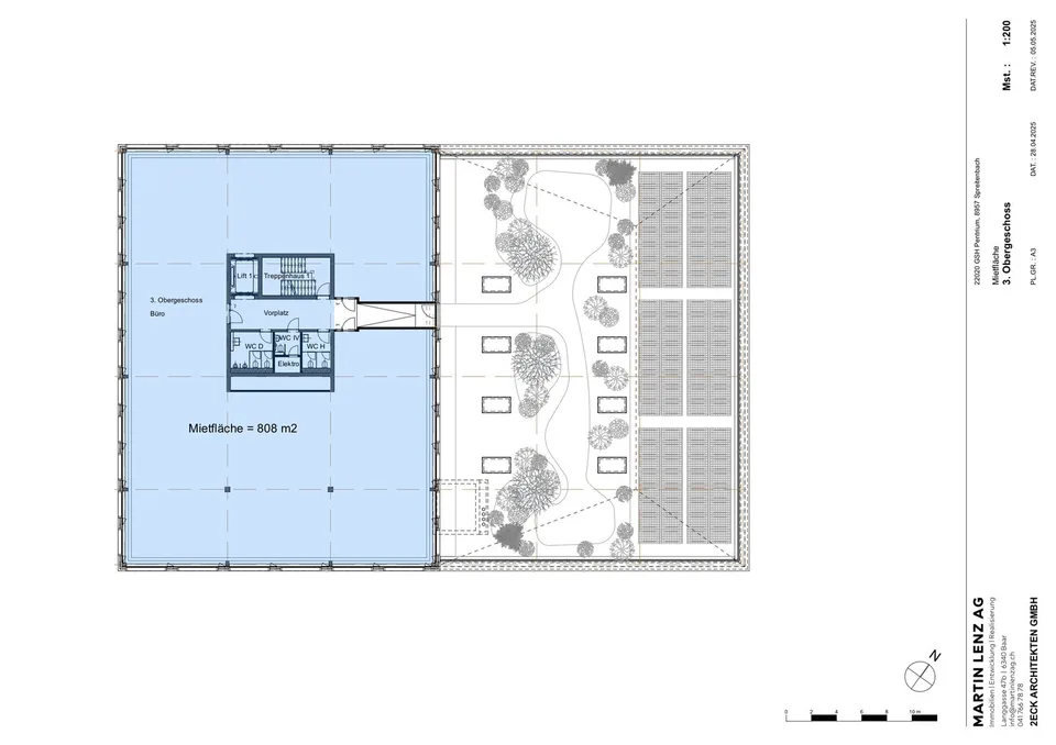 Neubau eines hochwertigen Gewerbe- und Bürogebäudes an bester Lage in Spreitenbach – Foto 10 von 11