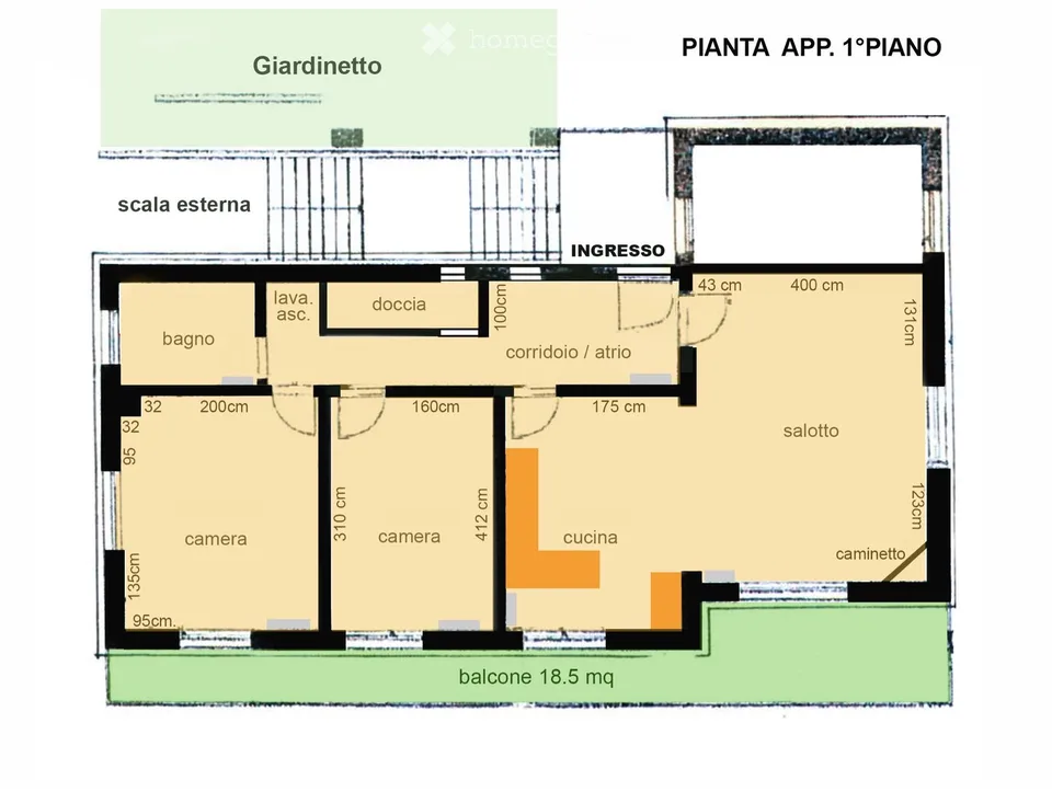 Apartment for rent in Melano