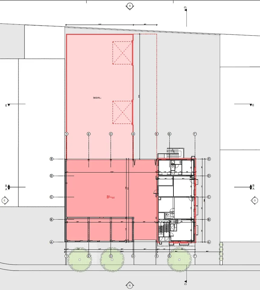 Halle industrielle à louer - Plan les Ouates - Rez-de-chaussée