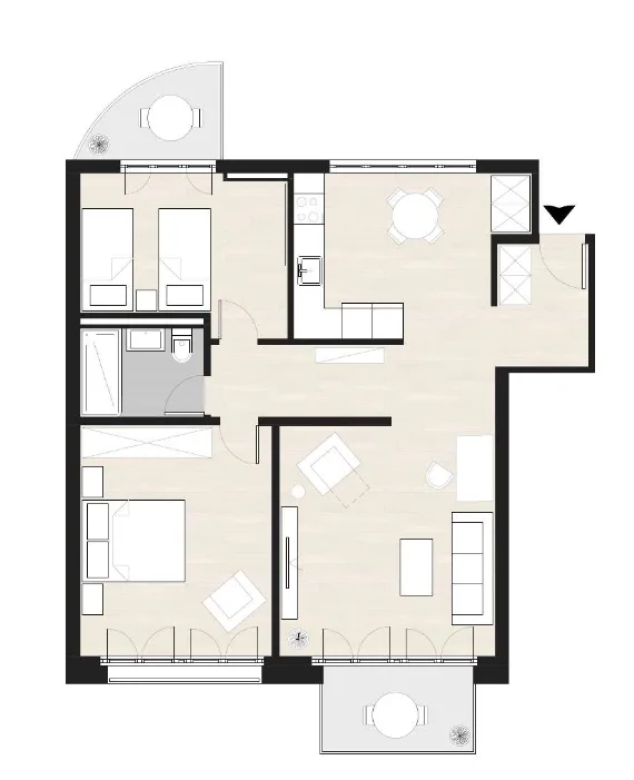 Grosszügige, möblierte 3.5-Zimmer-Wohnung mit zwei Balkonen in Zürich Wiedikon – Foto 16 von 16