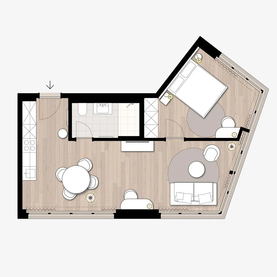2-Zimmer Apartment möbliert und neu renoviert in Zürich Oerlikon – Foto 13 von 13