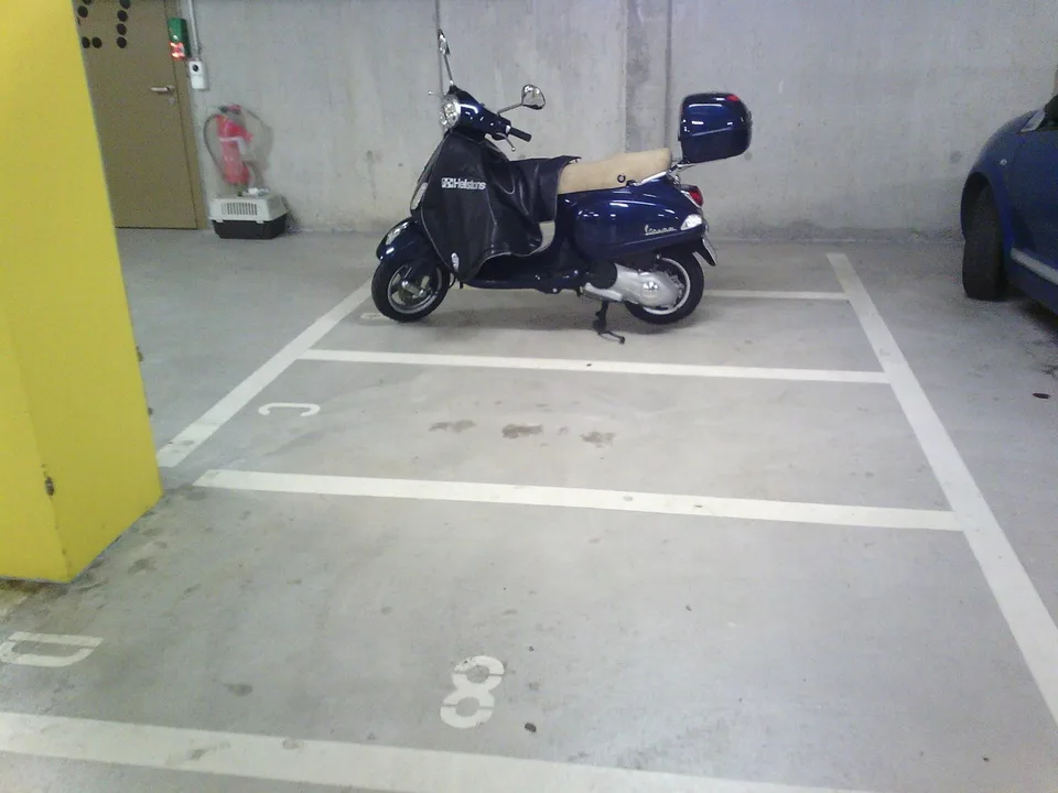 Motorcycle parking space for rent!