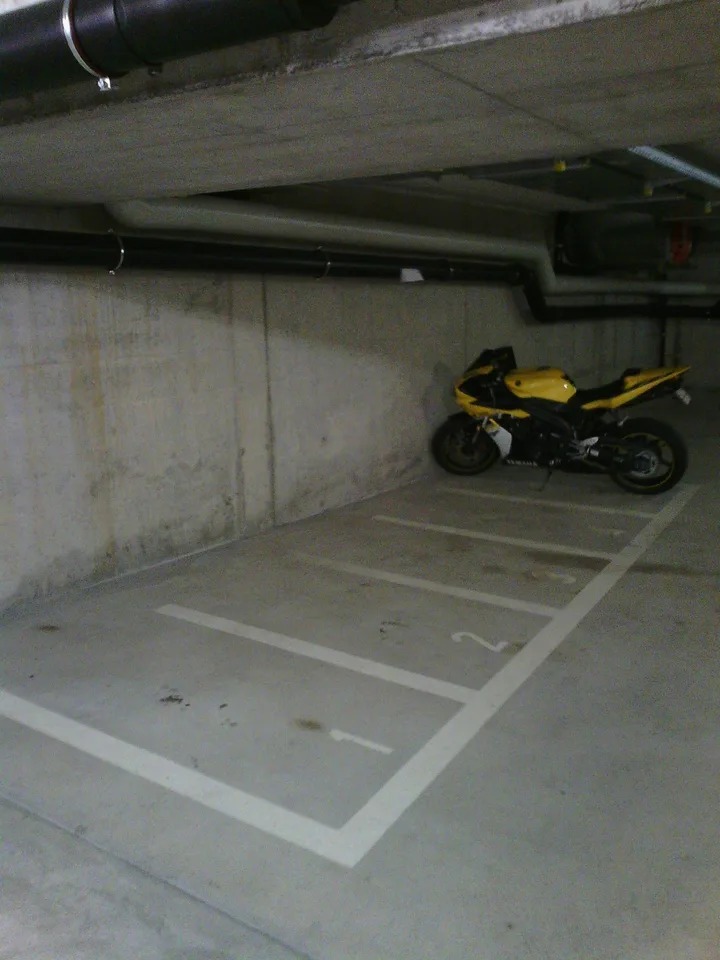 Motorcycle parking space for rent!