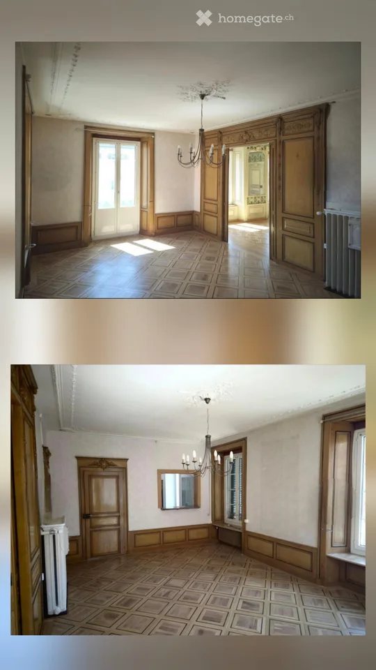 Große Wohnung mit 7.5 Zimmern, Doppelbalkon und Garage