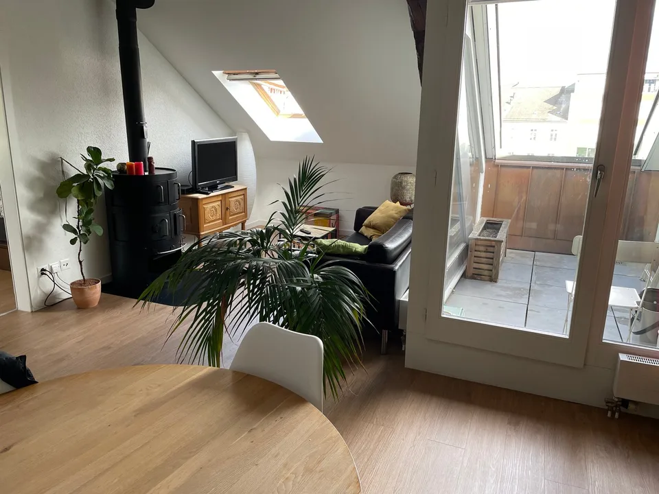 Maisonnette confortable avec balcon + machine à laver/toilettes privées - situation centrale en ville