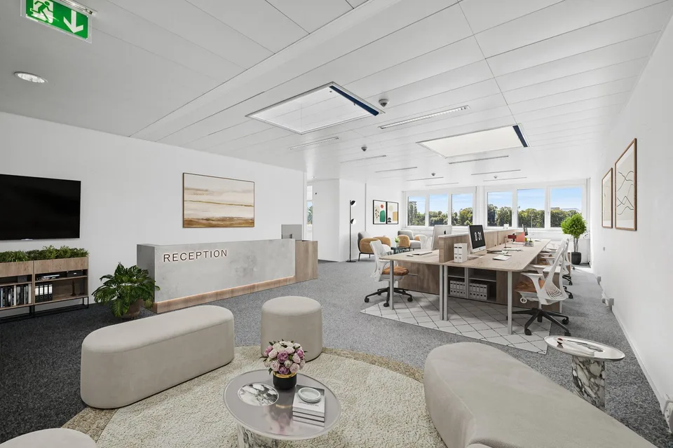 Flexible Büroflächen mit Atrium in Allschwil  ideal für innovative Un