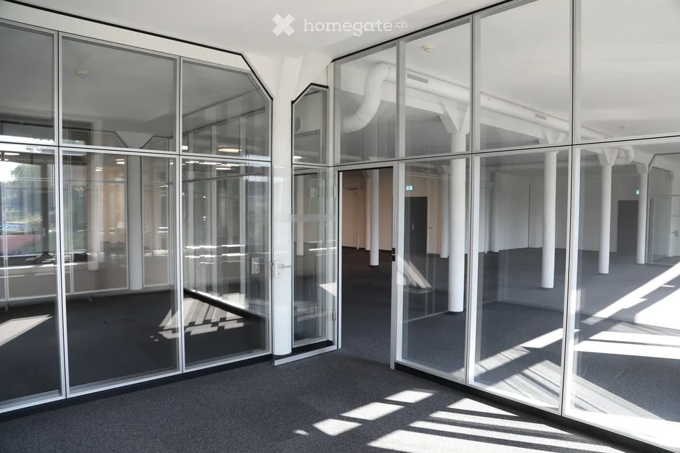 Storage room with modern commercial space