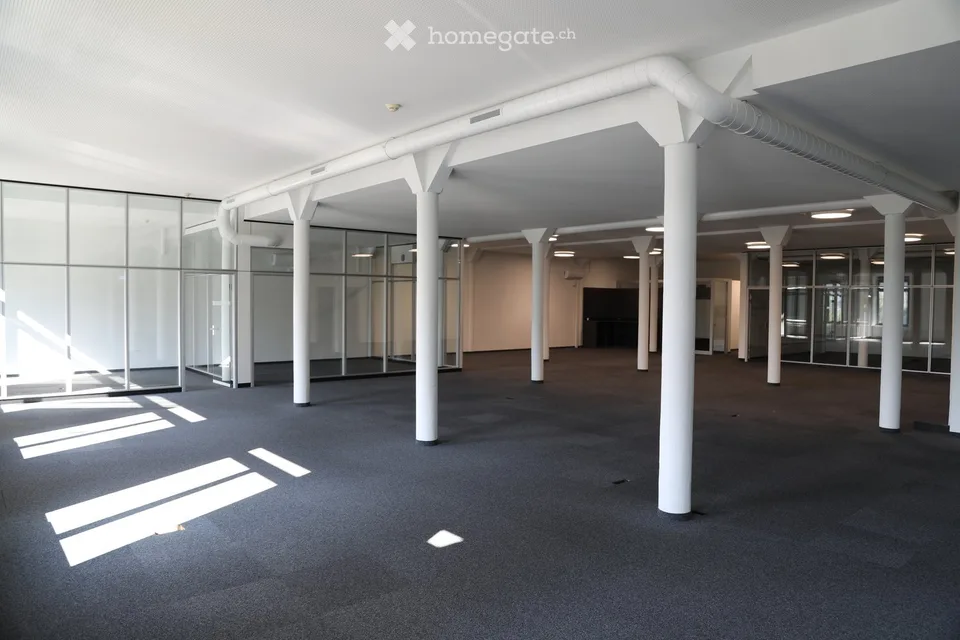 Storage room with modern commercial space