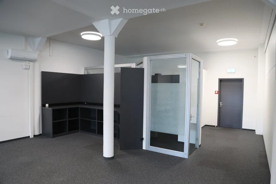 Storage room with modern commercial space