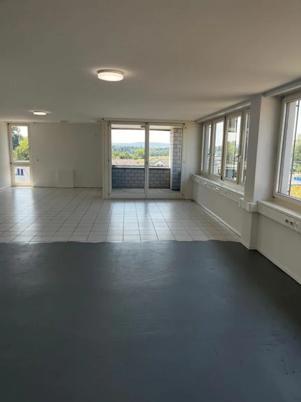 Bright office with private balcony and WC