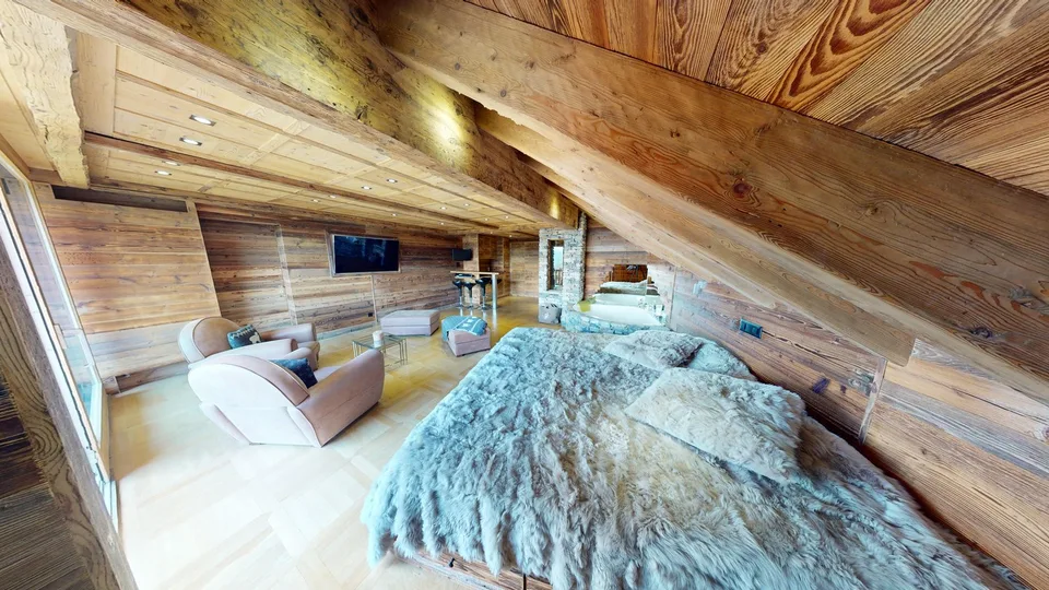 Private Jacuzzi & Mountain View Furnished Studio with Balcony - Swiss Alps Chalet – photo 6 sur 13