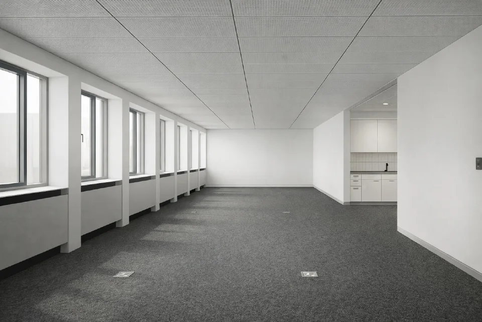 Gekühlte "plug and play" Bürofläche für bis zu 12 Arbeitsplätze