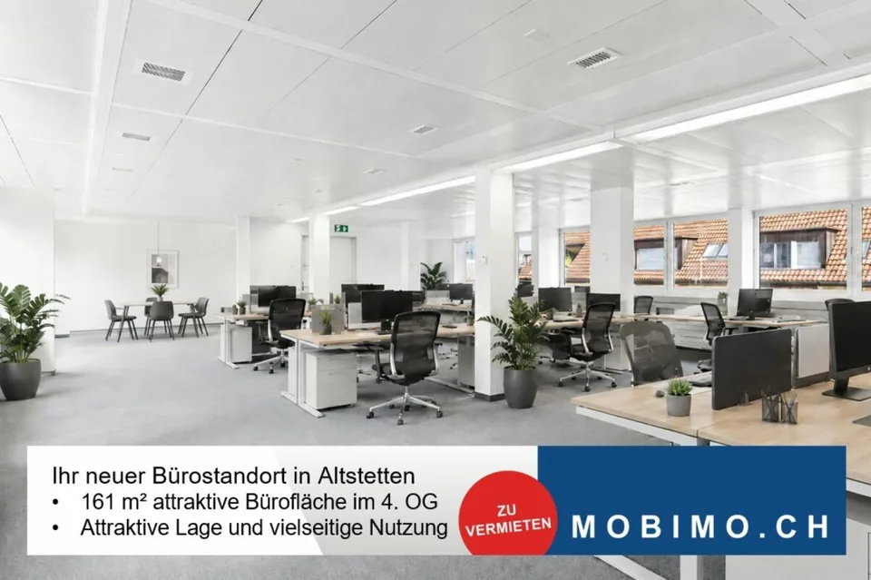 Repräsentative Bürofläche im 4. Obergeschoss in Zürich-Altstetten