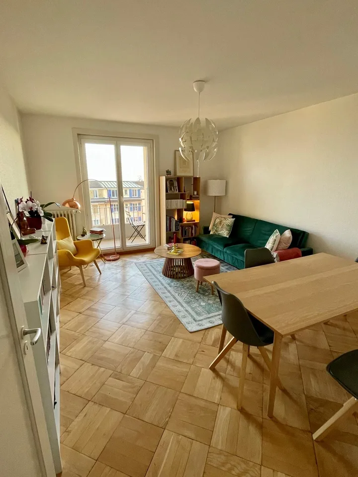 Avec vue sur le lac et les Alpes, bel appartement de 2 pièces situé...