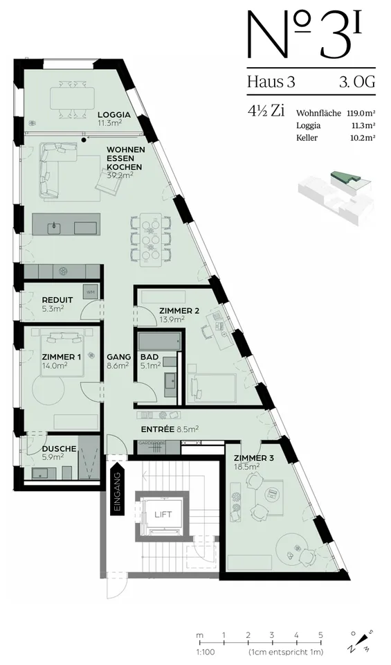 «Erstbezug» Moderne 4.5 Zimmer Neubauwohnungen, nur 20 Minuten von Zürich
