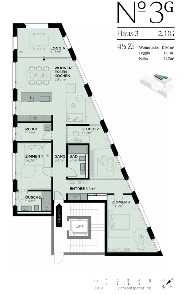 «Erstbezug» Moderne 4.5 Zimmer Neubauwohnungen, nur 20 Minuten von Zürich
