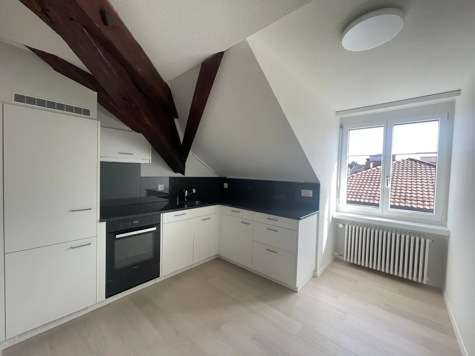 Wohnen mit Charakter: Stilvolle Dachwohnung im Herzen von Zürich