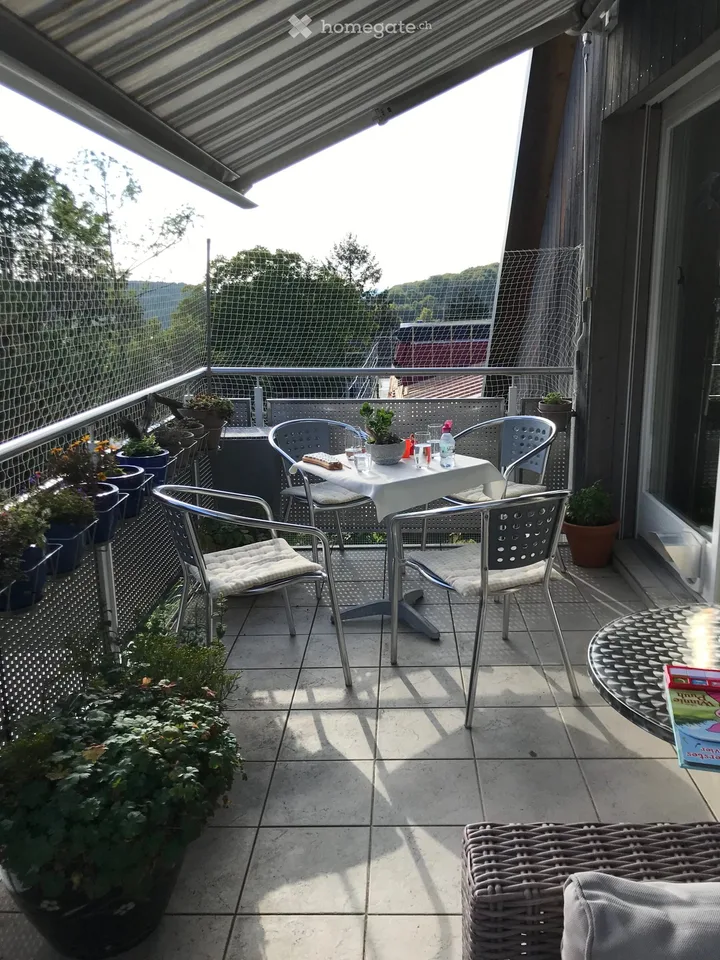 Charmante 3.5-Zimmer-Wohnung mit Balkon und Gartensitzplatz in traumhafter Umgebungin Gempen