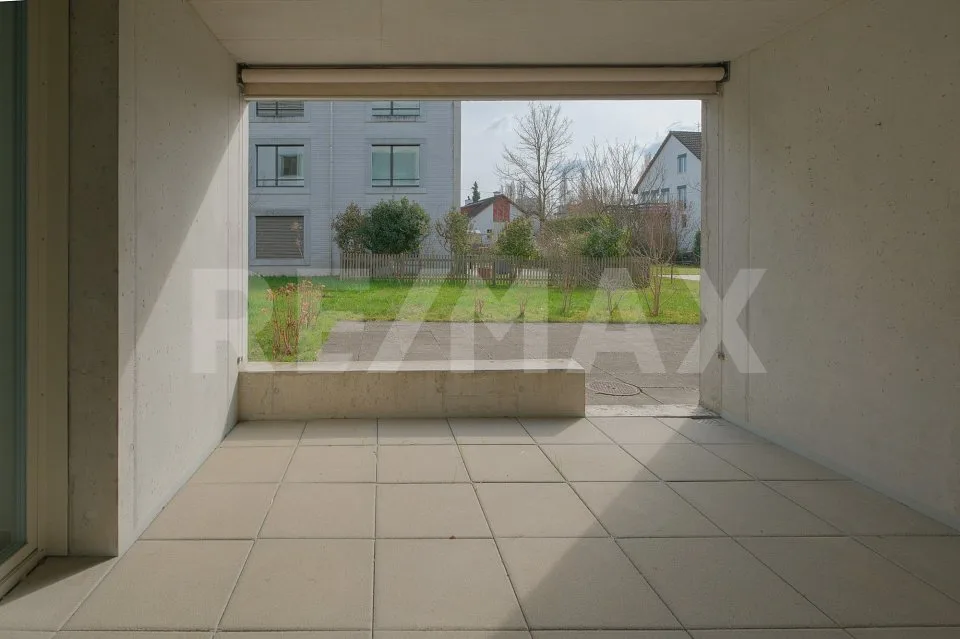 Hell, zentral und rollstuhlgängig - 3.5 Zimmer-Gartenwohnung