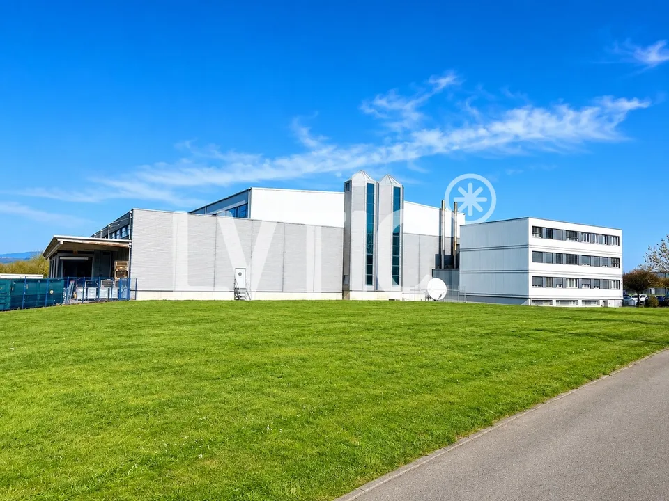 Halle logistique et bureaux de 7200 m2 divisibles à louer à Avenches