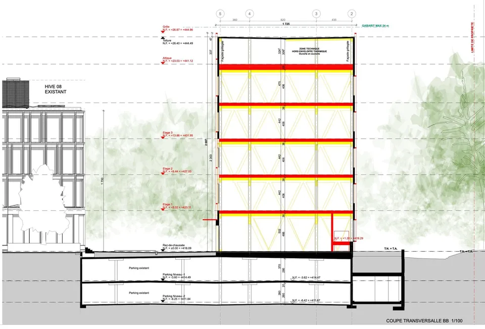 Neues Gebäude - Flächen ab 700m2 zu vermieten - Campus the Hive – Foto 11 von 11