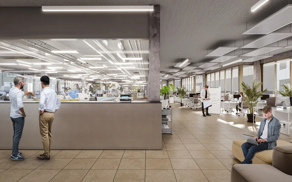 «B2Binz» Spazi commerciali nel quartiere alla moda Zürich-Binz