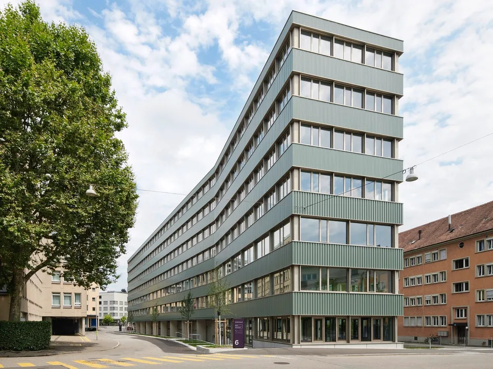 «B2Binz» Spazi commerciali nel quartiere alla moda Zürich-Binz