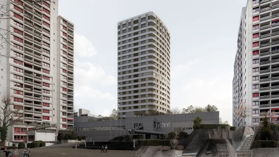 Spazi commerciali e di pratica attraenti nel nuovo centro di Liebrüti