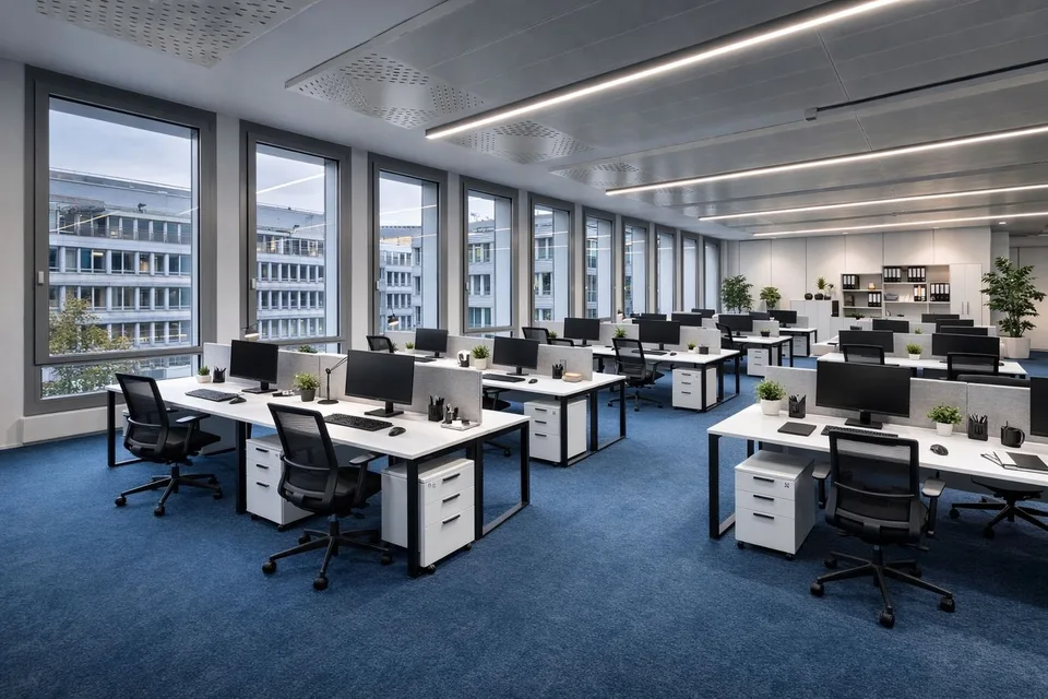 220 m² Open Space con 3 uffici individuali!