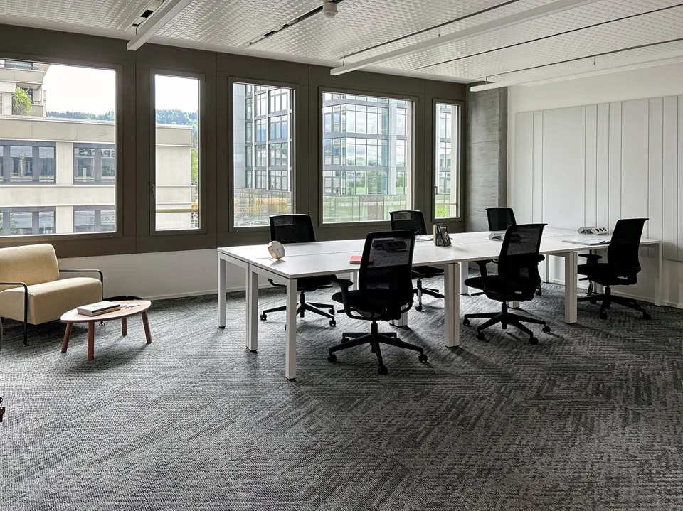 Büroräume für 4 in Spaces Suurstoffi