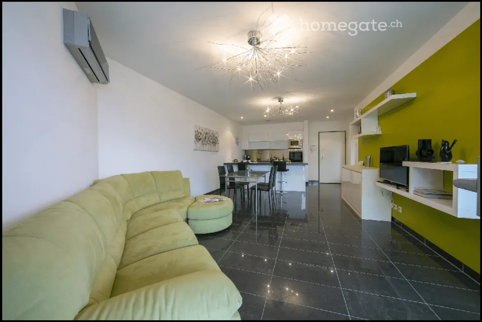 Schönes "Chic" Apartment - 2.5 möbliert in PARADISO mit Seeblick und Blick auf den Luganer Golf