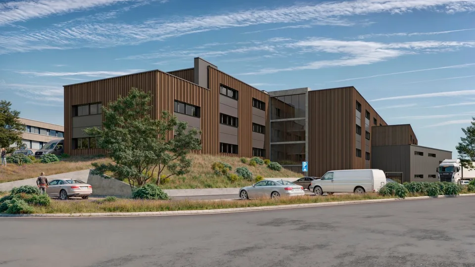 Ateliers & bureaux neufs à louer  ZI Budron, Mont-sur-Lausanne  Lots modulables dès 381 m²  Bâtiment Minergie