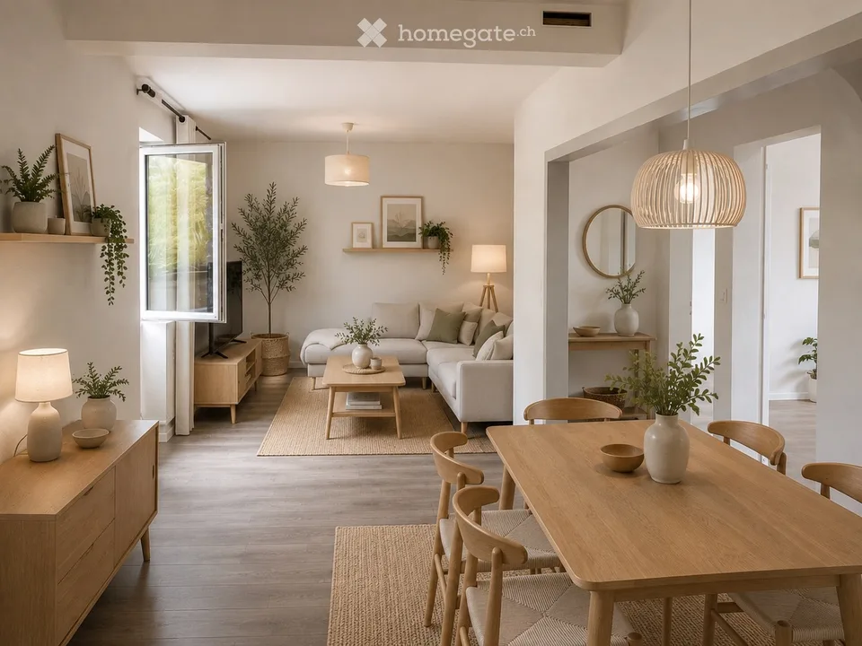 Wohnung in einer Villa mit zwei Wohnungen zu vermieten