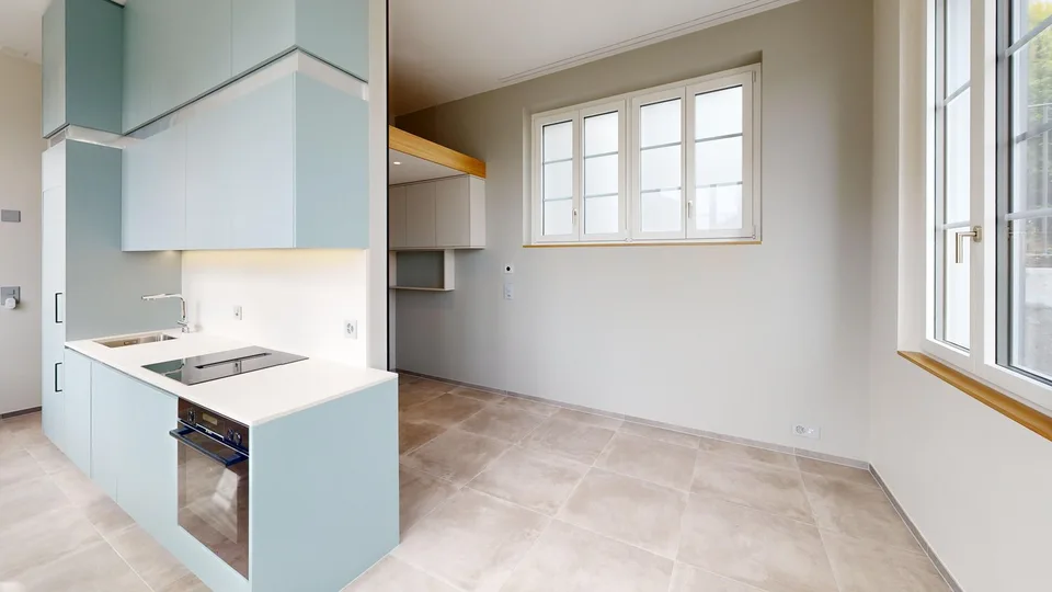 Premier location : Maisonnette charmante, fraîchement rénovée avec jardin privé à Boswil