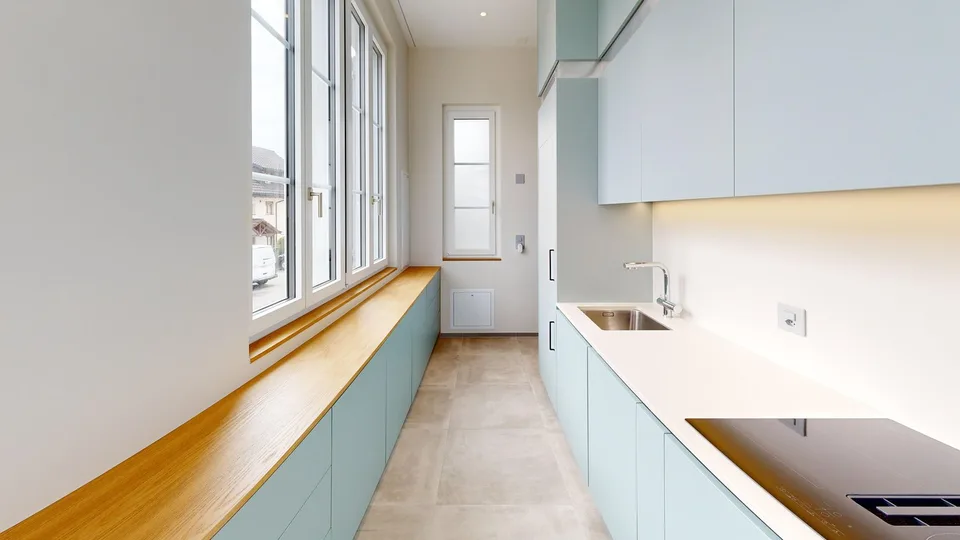 Premier location : Maisonnette charmante, fraîchement rénovée avec jardin privé à Boswil