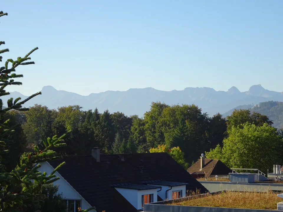 Grosse, heimelige 3,5 Zimmer Dachwohnung mit Balkon