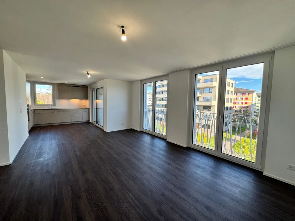 Erstbezug 4.5-Zimmer-Neubau-Wohnung mit Balkon und Stadtblick