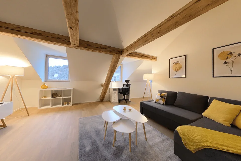 Appartement spacieux 1 chambre meublé dans le centre-ville de Neuchâtel - Utilités incluses