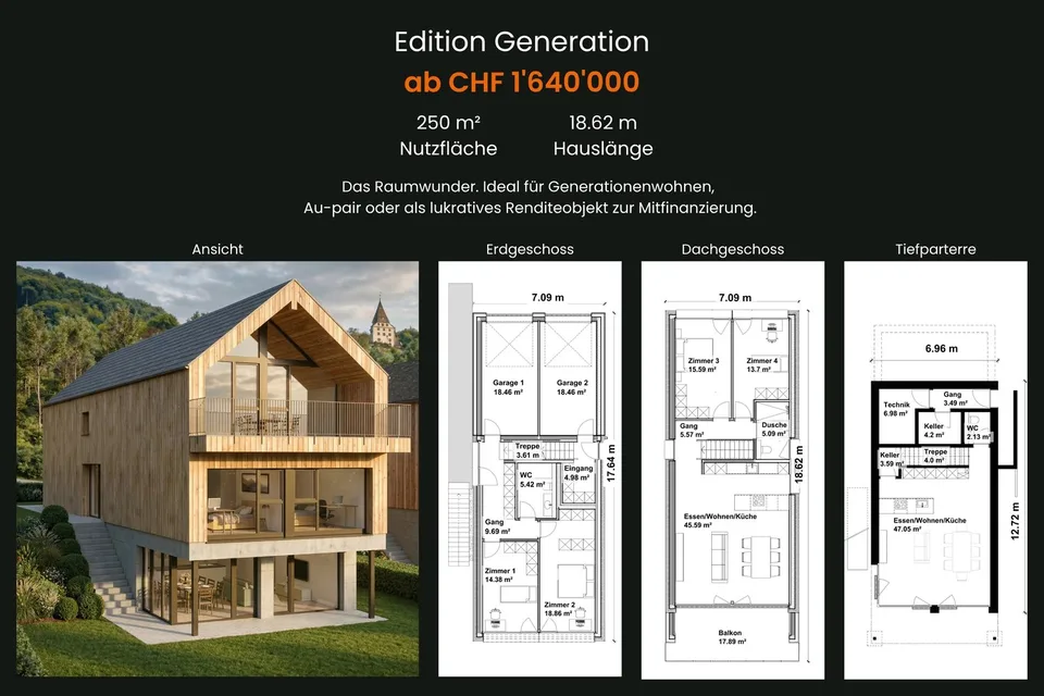 Maison de rêve en construction neuve exclusive à Weinfelden